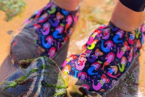 Slipfree Girls Patterns Non Slip Shoes for Beach, Pool & Home